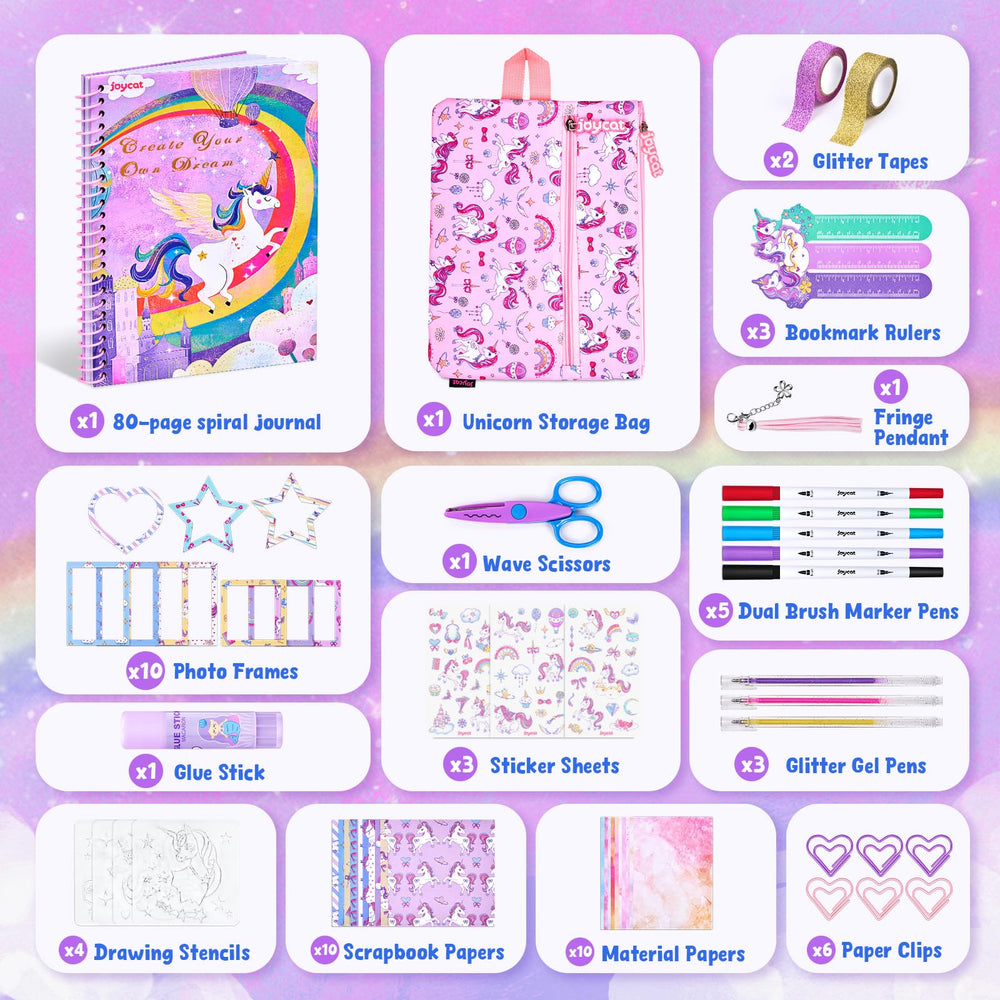 JoyCat journaling notebook for doodling and personal stories.