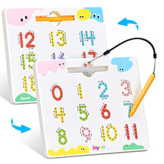 JoyCat double-sided tracing board front shows numbers 1-11 with stroke order guidance