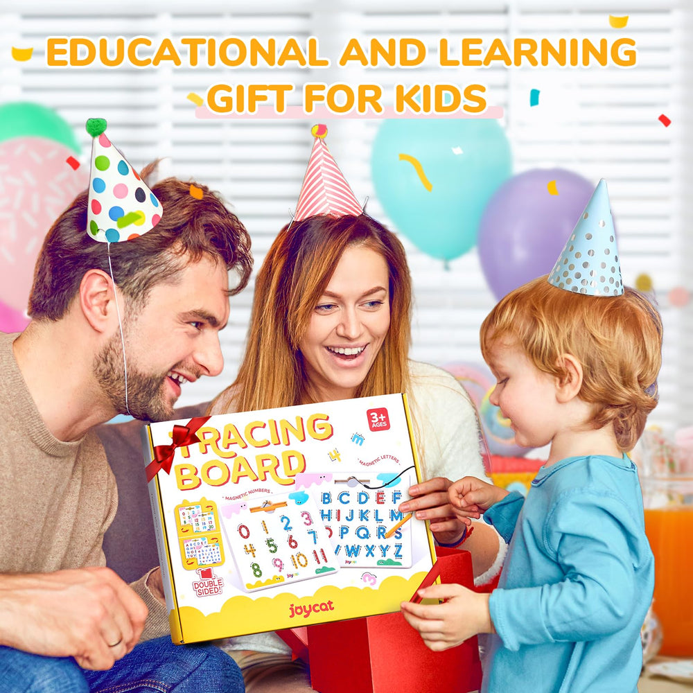 JoyCat educational gift that blends play with early literacy and numeracy exploration.