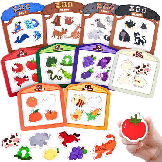 JoyCat fridge magnets farm animals set inspires early animal recognition on the fridge