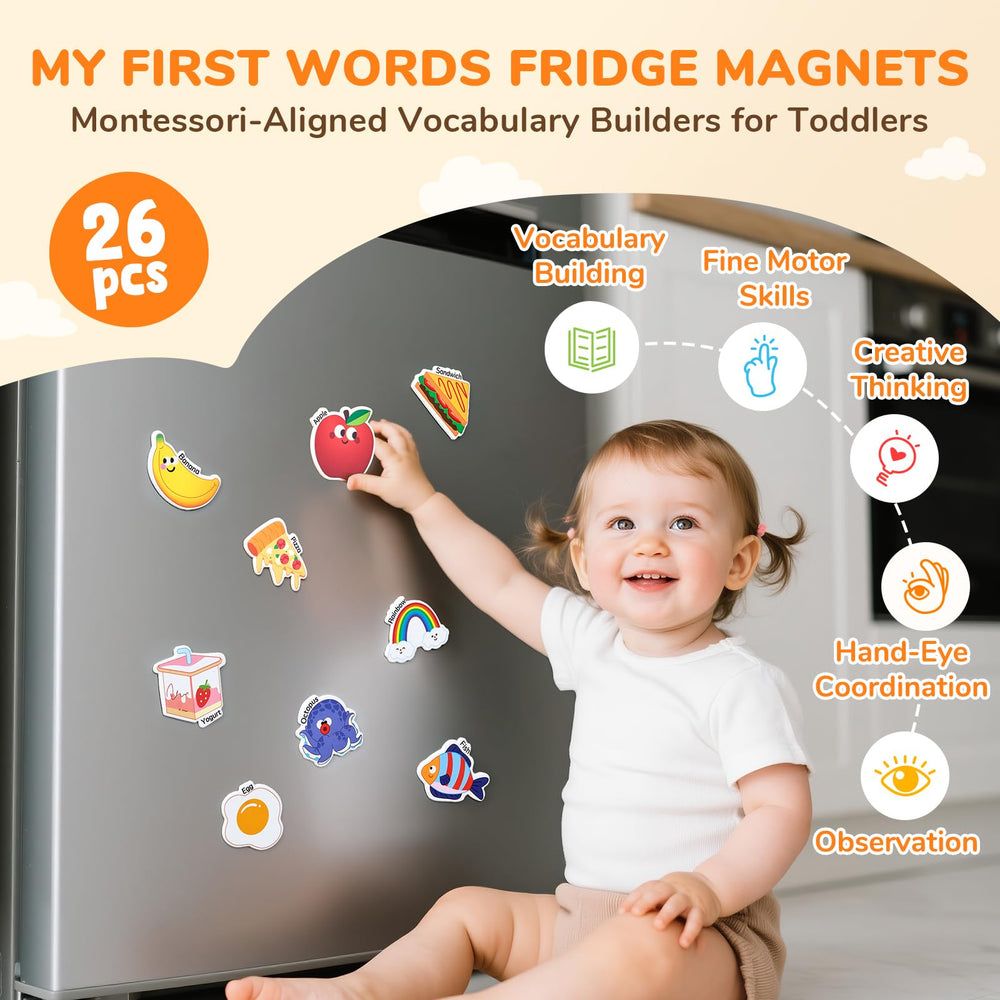 JoyCat magnets with rounded edges for safer handling.