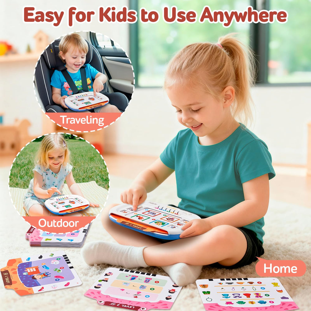 Gift-ready JoyCat Montessori-inspired learning tablet packaging.