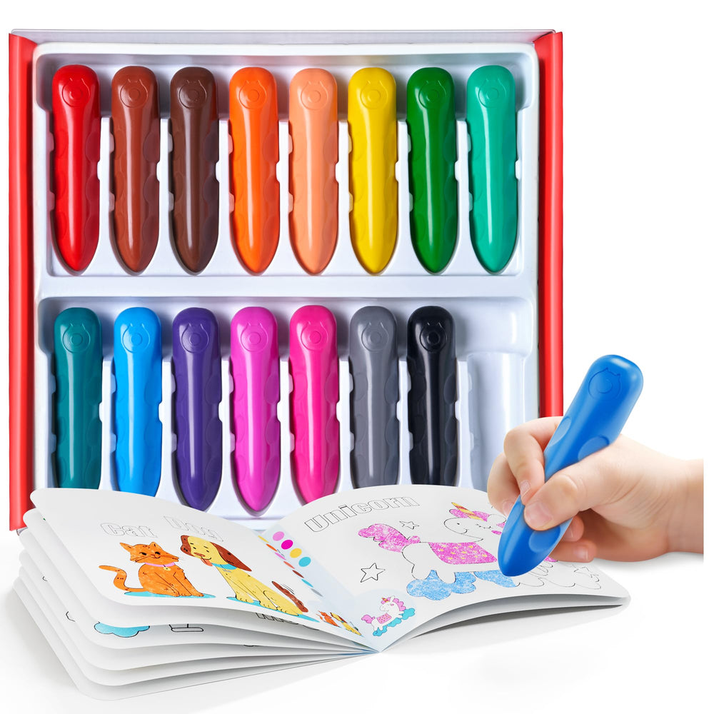 JoyCat jumbo crayons with easy grip support tiny hands during early art exploration
