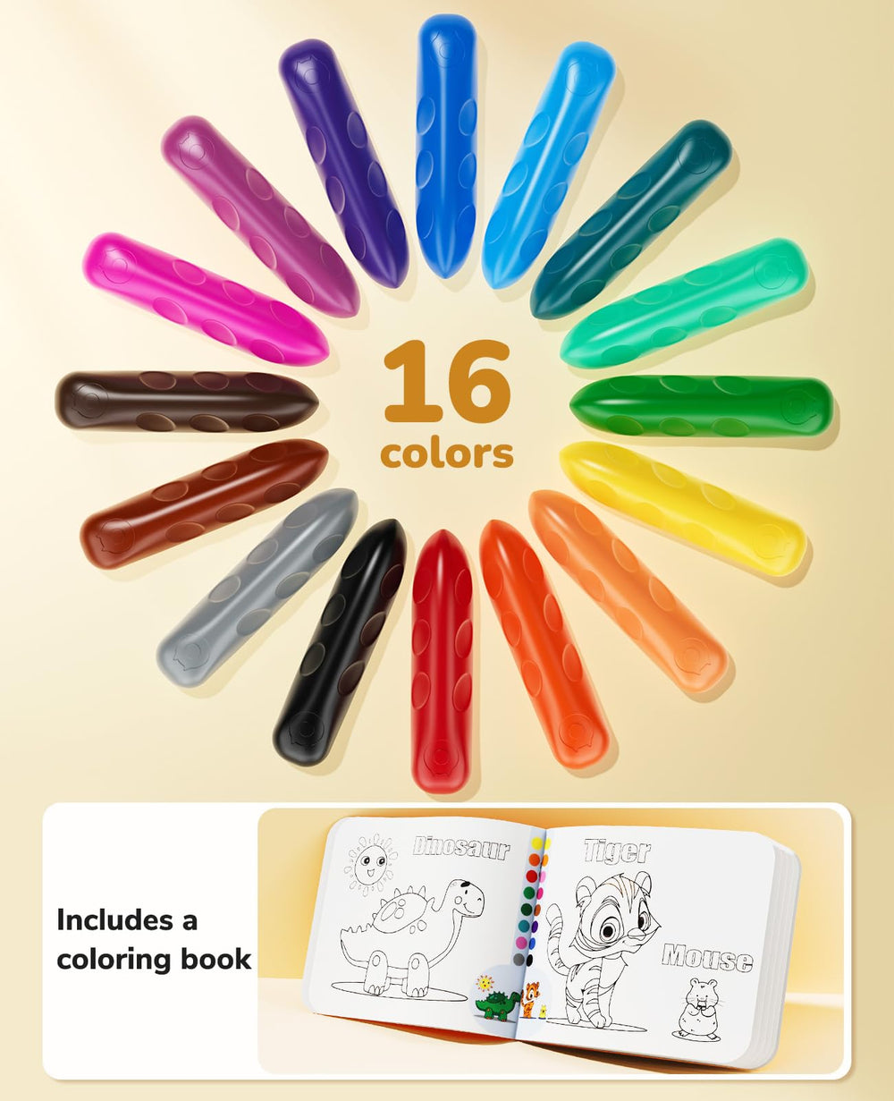 JoyCat set includes a toddler coloring book for instant art fun