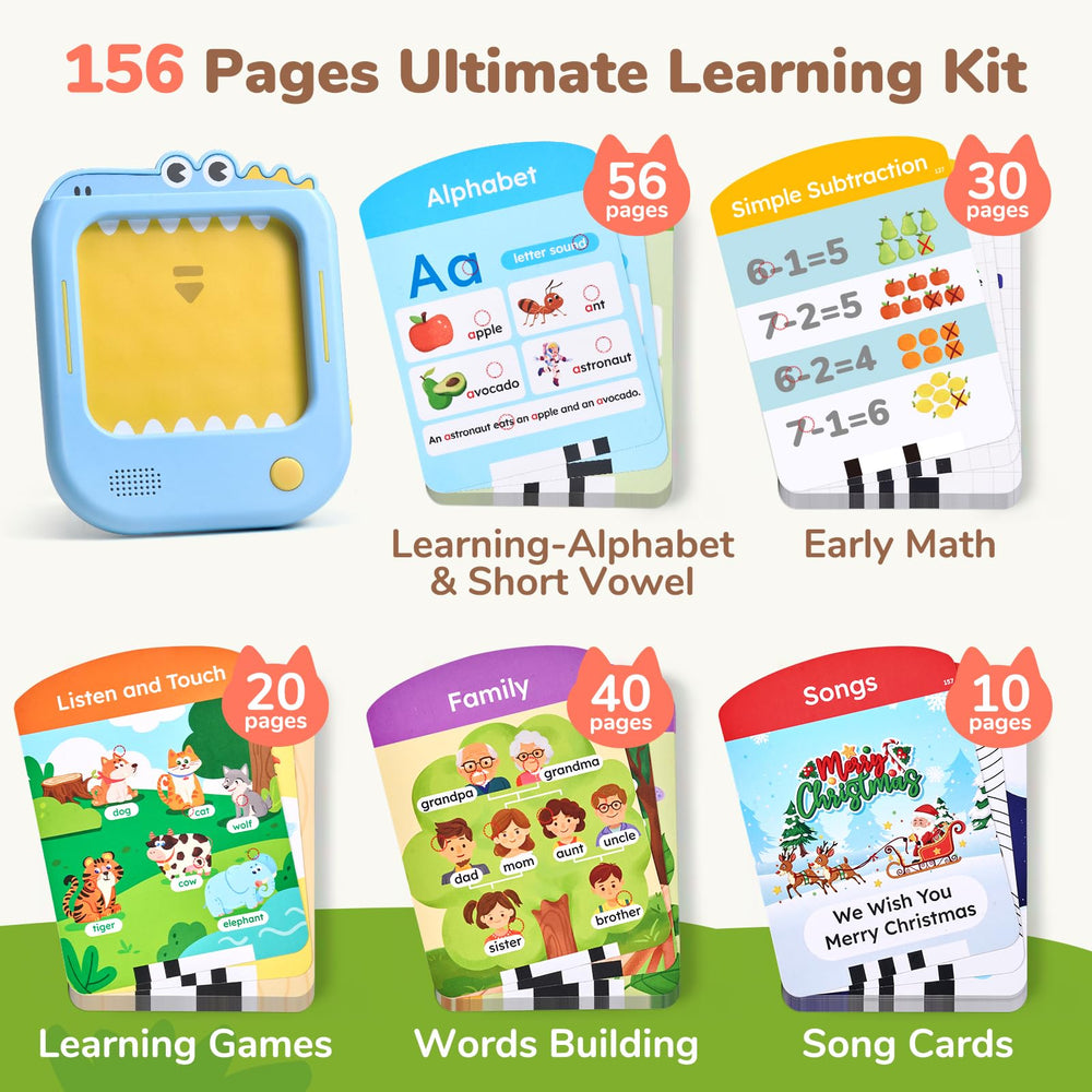 JoyCat Kids Learning Tablet tap-circle demonstrates pronunciation playback