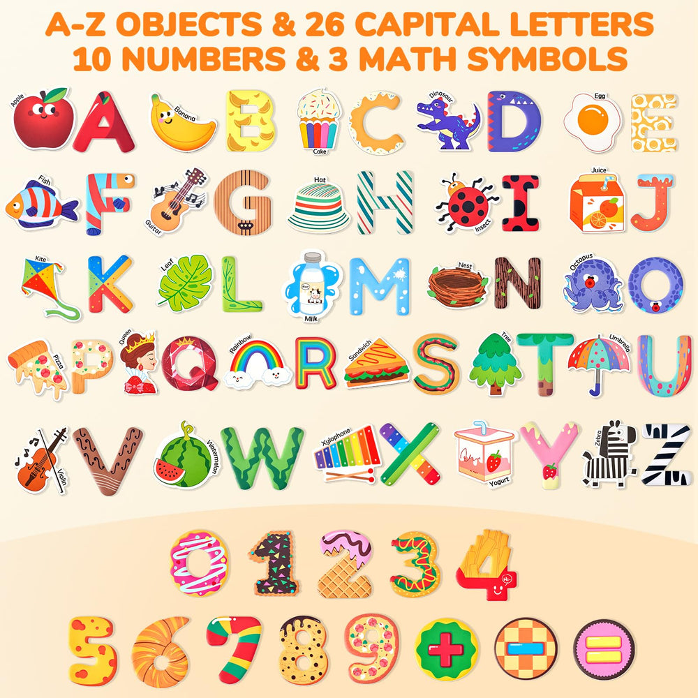JoyCat magnets with letters and objects support vocabulary building play