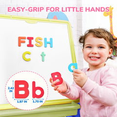 JoyCat lowercase letters sized 1.65 inches with full-back magnets