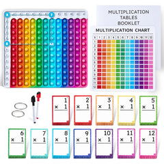 JoyCat multiplication flash cards 156-hole punched set for organized practice.