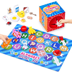 JoyCat Mystery Alphabet Box letters miniatures for hands-on learning and play.