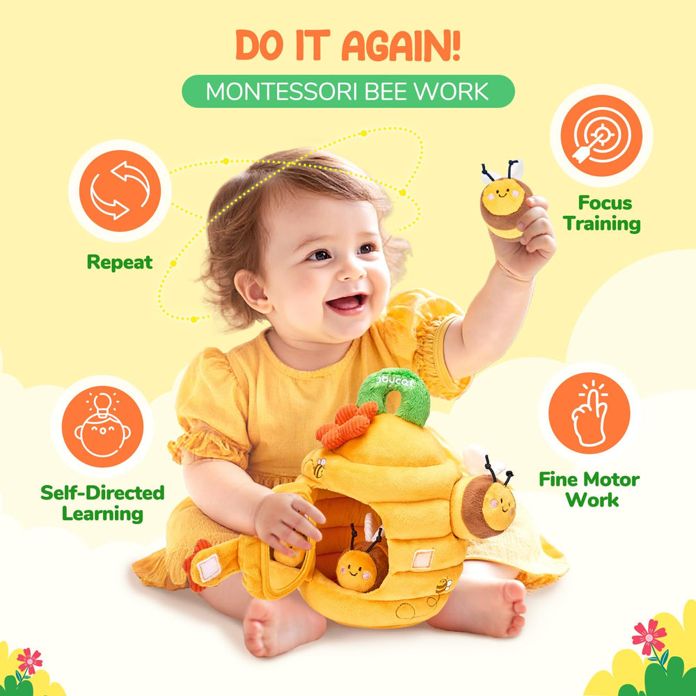 Portable beehive fits in a diaper bag for on-the-go play