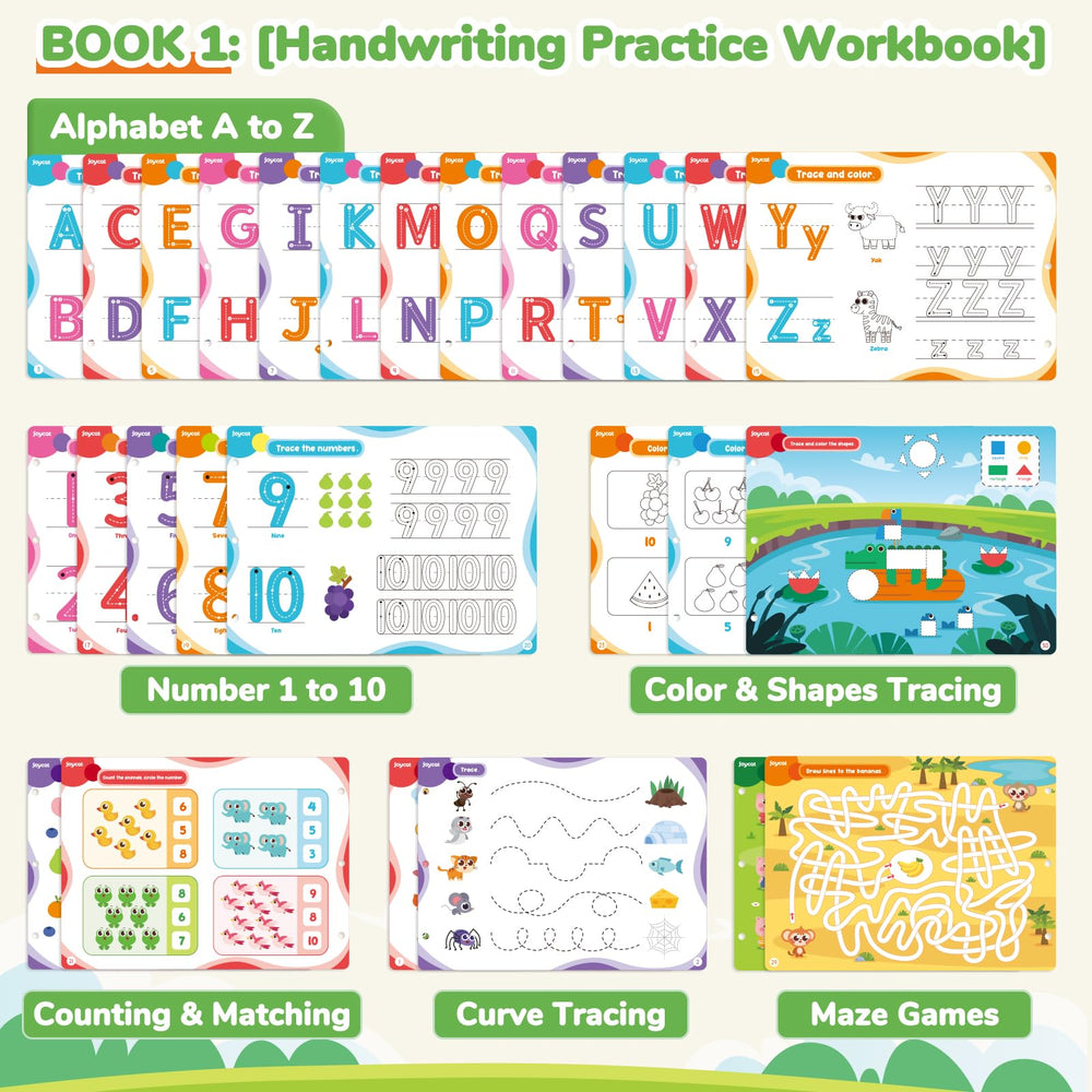 JoyCat dry erase cloth for quick cleanup during learning sessions