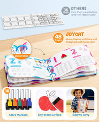 JoyCat letters and numbers tracing page close-up, engaging activities.