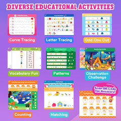 JoyCat Seek & Find dry erase cloth for quick wipe-and-repeat learning sessions