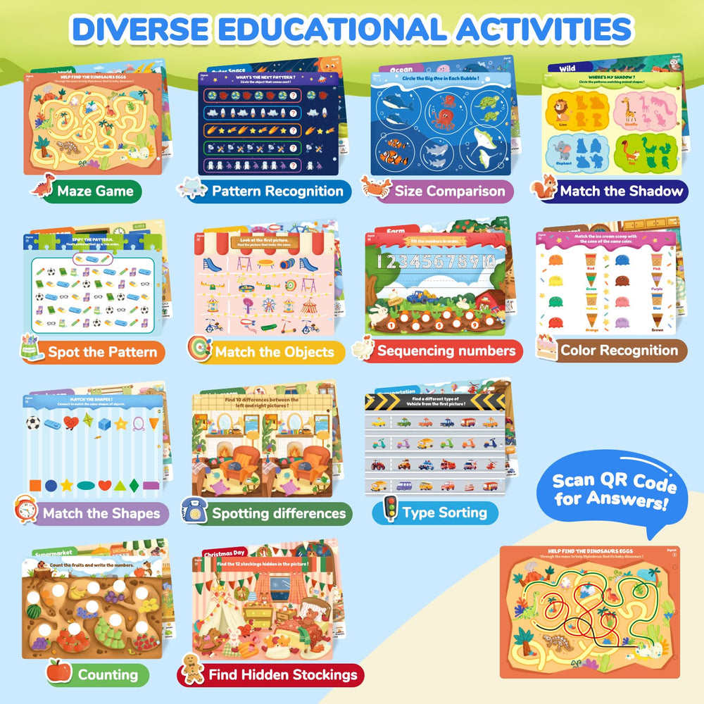 JoyCat Seek & Find ocean adventure page supports color recognition and memory