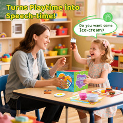 JoyCat sorting toys storage box, compact box for easy cleanup and setup.