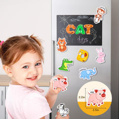 JoyCat toddler-safe magnetic letters and animals enable safe, tactile play