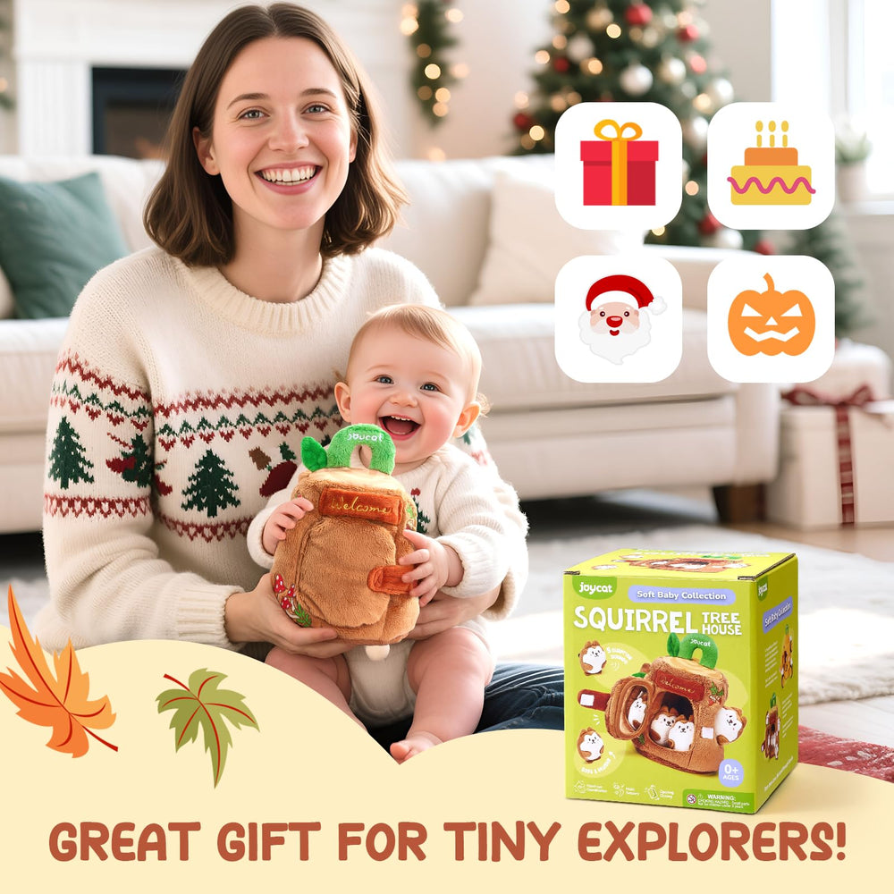 JoyCat treehouse design keeps all squirrels neatly stored inside.