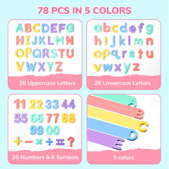 JoyCat uppercase and lowercase letters for early literacy practice at home or school.