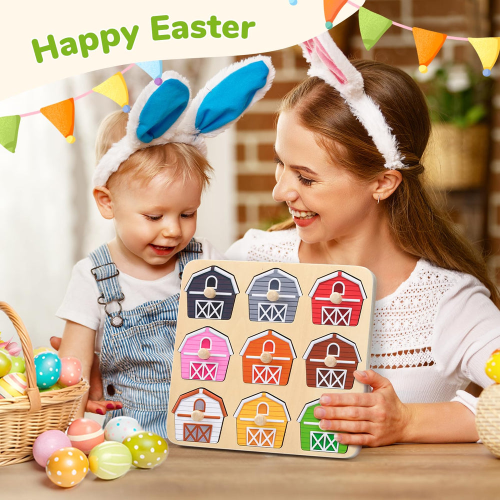 JoyCat easy grip wooden knobs encourage precise finger movements.