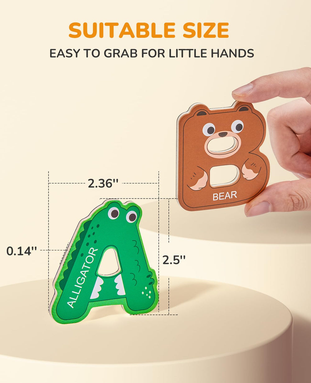 JoyCat magnets on fridge offer bright colors and easy access for little hands.