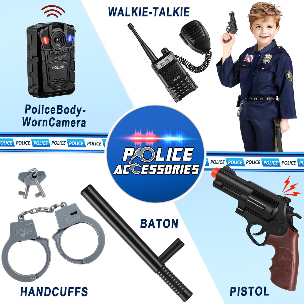Joycover body-worn camera lights and sounds for realistic role play
