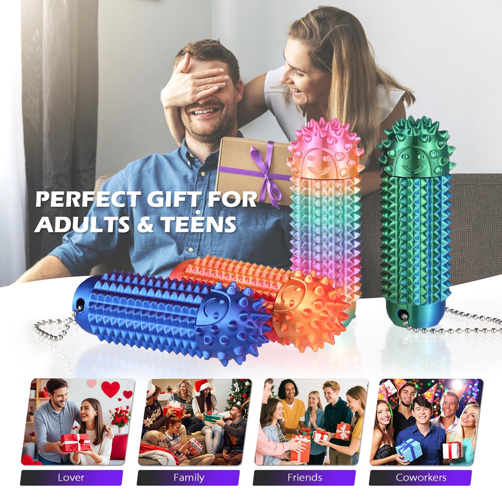 Joyddo Little Ouchies keychain assembly shows portable stress relief