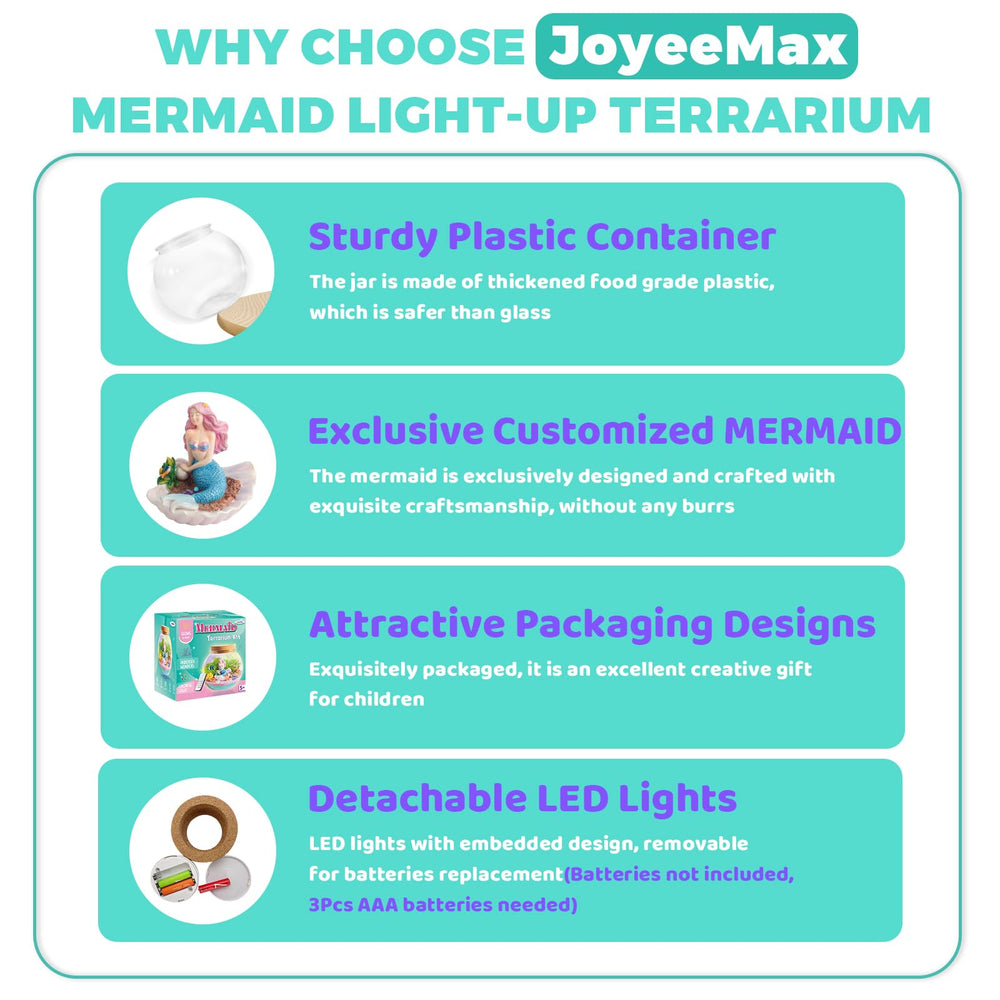 Night glow from the JOYEEMAX terrarium enhances room decor and play
