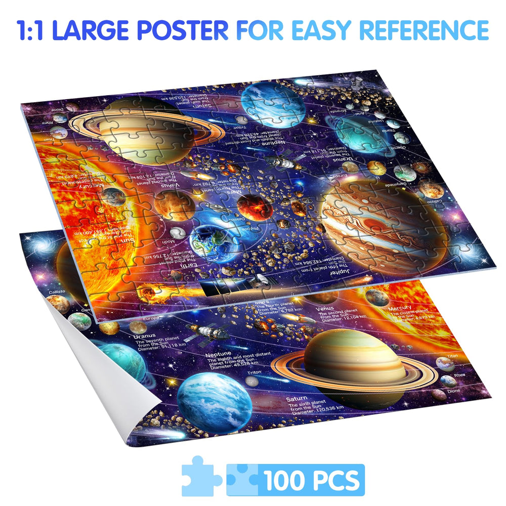 JOYZEXY solar-system puzzle assembly demonstrates precise fits for smooth building.