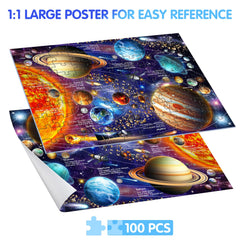 JOYZEXY solar-system puzzle assembly demonstrates precise fits for smooth building.