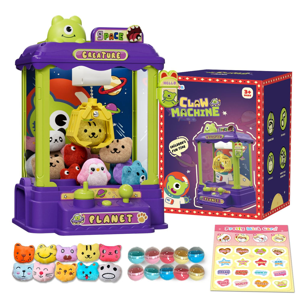 Joyfox mini claw machine with monster design sparks imaginative play and exploration.