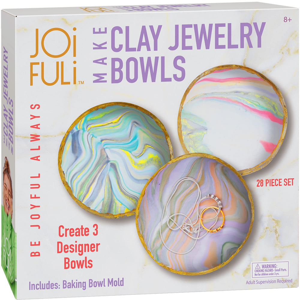 JOiFULi Make Your Own Clay Jewelry Bowls kit cover invites young creators to start a colorful project.