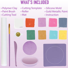 JOiFULi nine-color polymer clay palette enables versatile bowls and gifts.