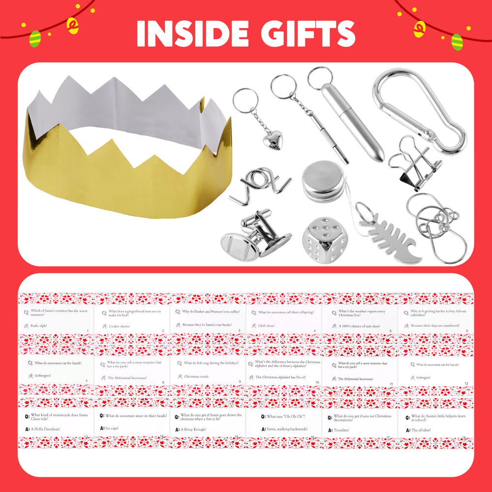 JOYIN 18-pack non-snap party favors in green snowflakes add holiday color to celebrations.