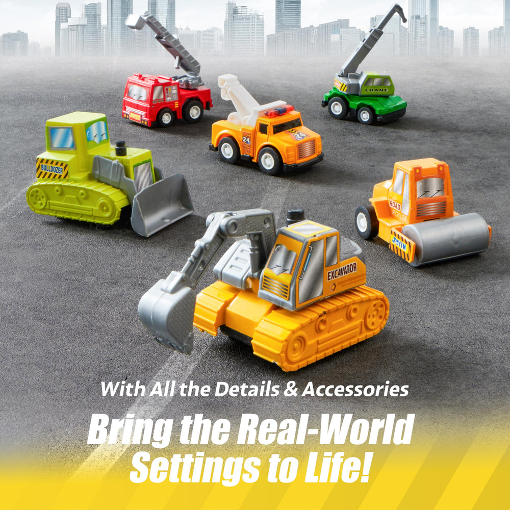 JOYIN transport truck pull-back vehicle encourages storytelling and motor skill use