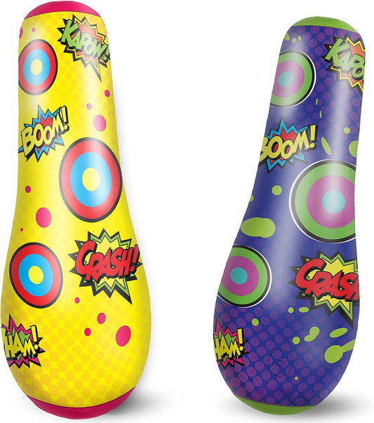 JOYIN 2-pack inflatable bopper at 47 inches for energetic kids' play.