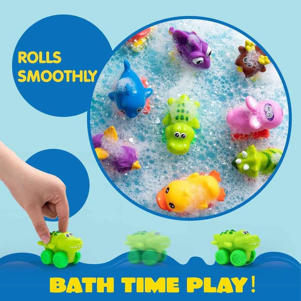 JOYIN Bath play trucks with wheels ready for water fun