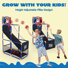 JOYIN arcade basketball stand pump shown for inflation