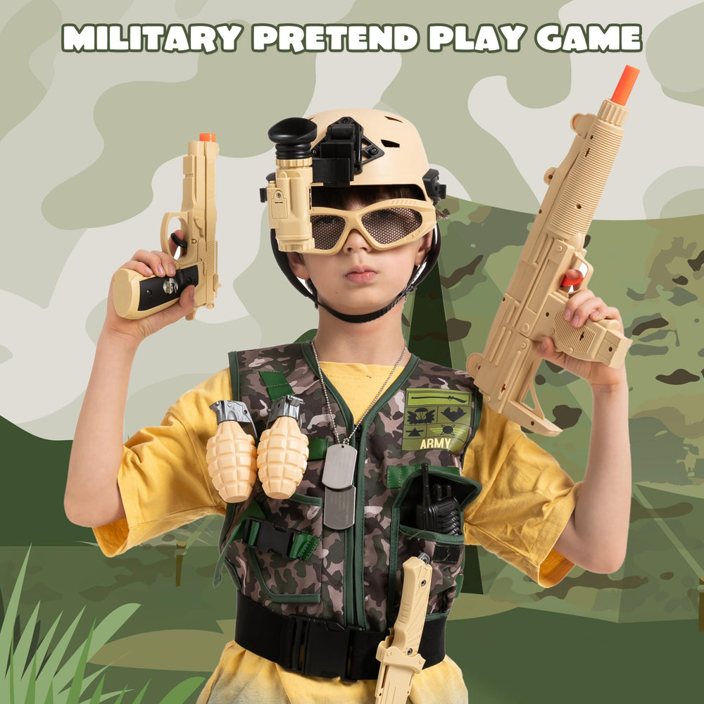 JOYIN army costume belt keeps accessories organized during play