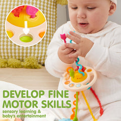 JOYIN pull-string toy encourages interactive, cause-and-effect play.