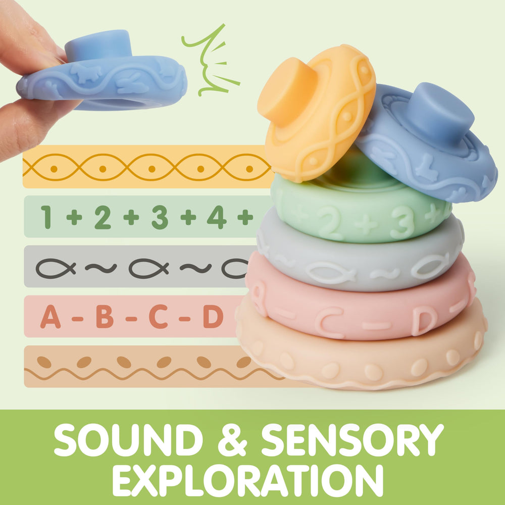 JOYIN sensory balls invite squeezing and tactile exploration for babies.