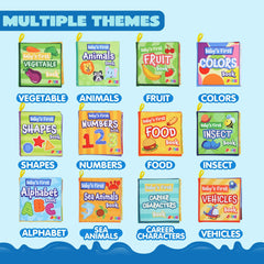 JOYIN bath books animal world support language learning with vibrant animal imagery.