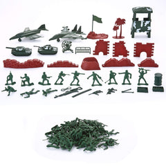 JOYIN battlefield equipment set with fences and sandbags inspires strategic play.