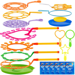 JOYIN big bubble wands with tray for giant outdoor bubbles and family fun