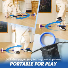 JOYIN blue ankle skip ball uses safe PP and PVC for worry-free play.