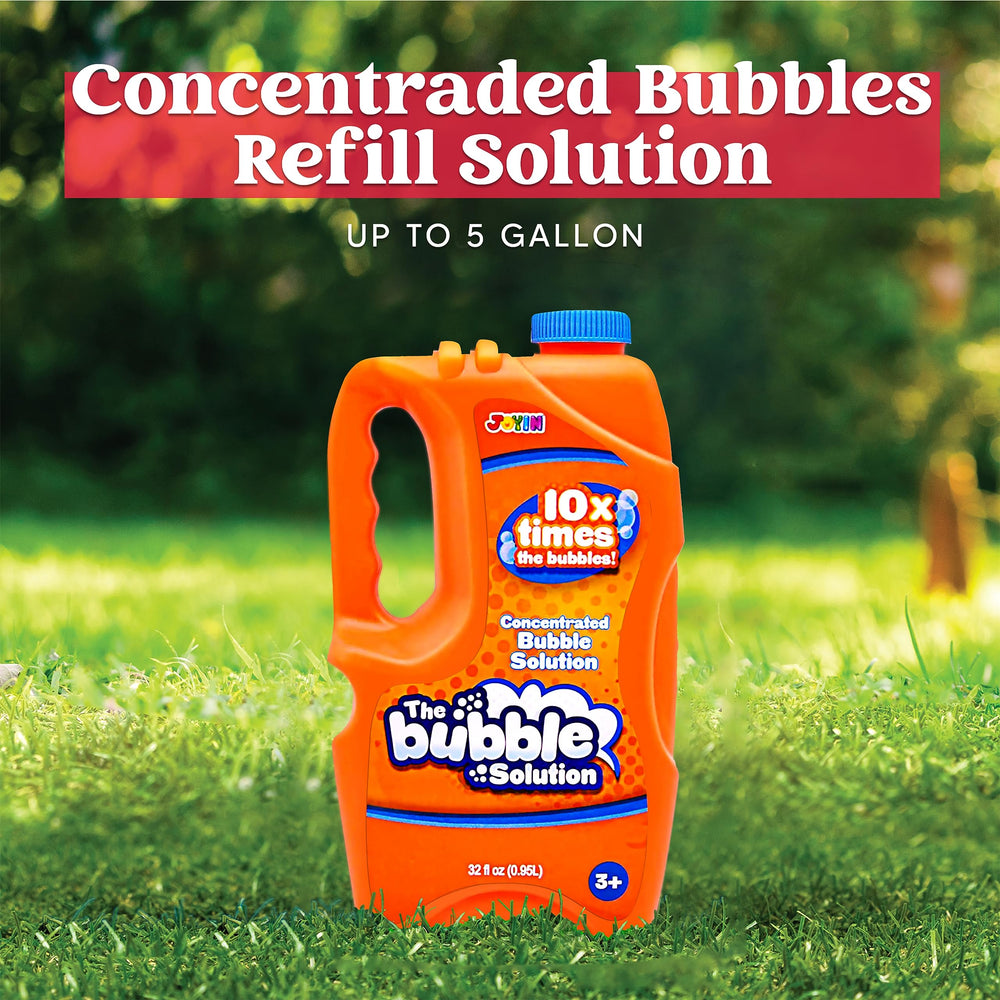 JOYIN bubble solution refill bottle for smooth wand use and consistent bubble production