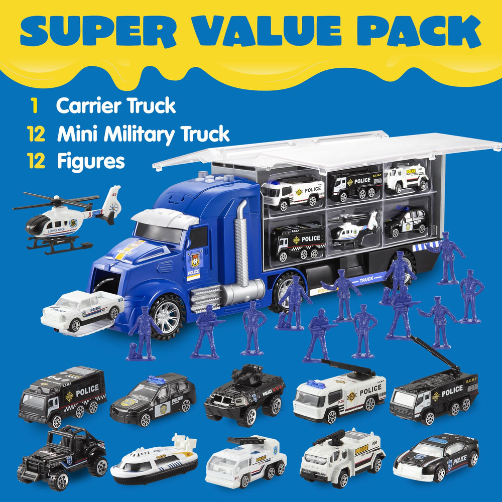 JOYIN carrier truck with trucks for hands-on playtime