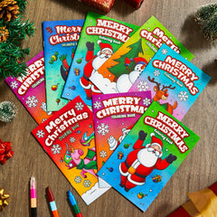 JOYIN Christmas coloring book Santa design inspires holiday coloring for young artists.
