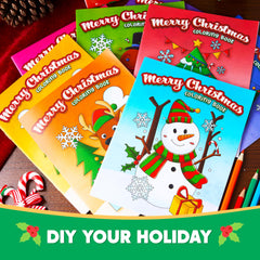 JOYIN polar bear cover depicting cozy holiday moments to color