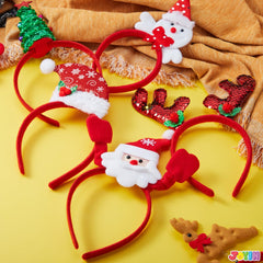 JOYIN Christmas headbands snowflake motif for winter fun