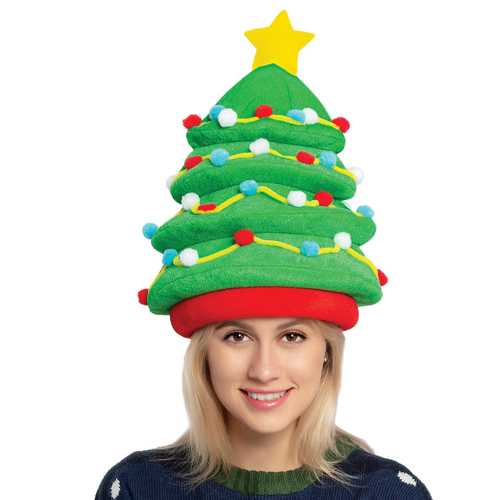 JOYIN Christmas Tree Hat with 3D elements adds festive flair for parties